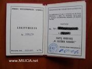 Legitymacja Złota Odznaka w Służbie Narodu